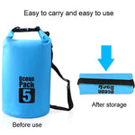 Outdoor Waterproof Double Shoulder Bag Dry Sack PVC Barrel Bag, Capacity: 30L, Capacity: 30L (Sky Blue), Capacity: 30L (Yellow), Capacity: 30L (Black), Capacity: 30L (Dark Blue), Capacity: 30L (Orange), Capacity: 30L (Pink), Capacity: 30L (Green)