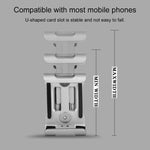 Support universel en alliage d'aluminium fixe non rotatif pour téléphone mobile moto vélo