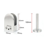 Support de tige de fixation pour verre à bouche de poisson en acier inoxydable 304 avec tige 14x100mm, Spécification : XL, XL, avec tige 14x100mm
