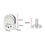 Support de tige de fixation pour verre à bouche de poisson en acier inoxydable 304 avec tige 14x40mm, Spécification : M, M, avec tige 14x40mm