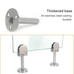 Support de tige de fixation pour verre à bouche de poisson en acier inoxydable 304 avec tige 14x60mm, Spécification : M, M, avec tige 14x60mm