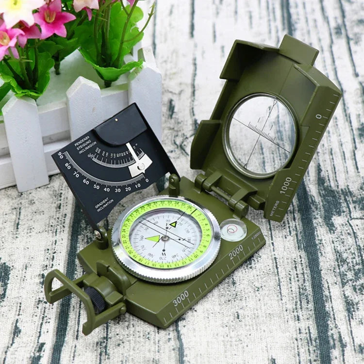 Boussole prisme américaine multifonction GoldGood K4074 pour voyage militaire extérieur avec affichage lumineux, K4074