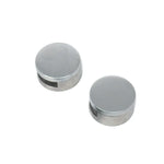 10 pcs accessoires de fixation pour support de miroir en verre circulaire avec vis et bouchon en caoutchouc, circulaire, avec vis et bouchon en caoutchouc