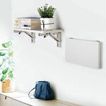Étagère de rangement murale pliante en acier inoxydable à ressort de type K de 20 pouces pour table à manger, 20 pouces