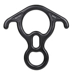 Descendeur en 8 XINDA XD8602 pour secours en escalade avec oreilles coudées, équipement de rappel, dispositif d'assurage