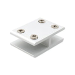 Pince combinée en alliage d'aluminium pour verre, clip de fixation de cloison d'armoire, clipé à 180 degrés 10-12mm, clipé à 180 degrés 10-12mm