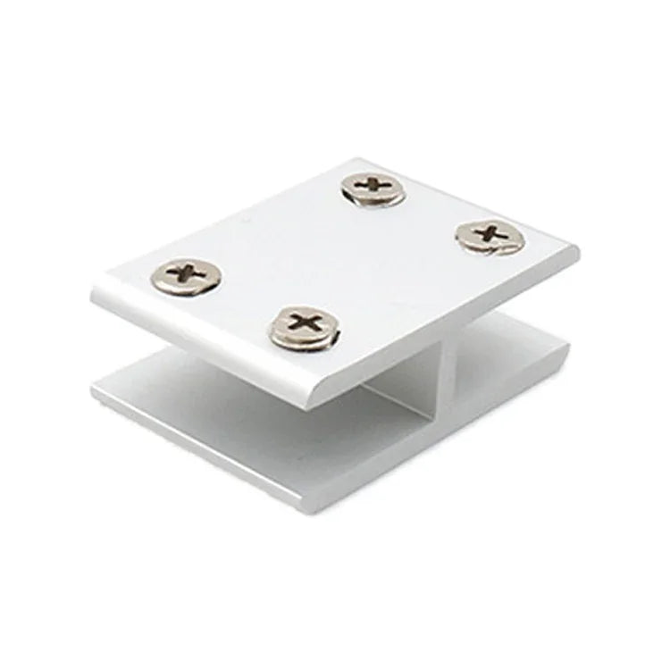Pince combinée en alliage d'aluminium pour verre, clip de fixation de cloison d'armoire, clipé à 180 degrés 10-12mm, clipé à 180 degrés 10-12mm