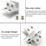 Pince combinée en alliage d'aluminium pour verre, clip de fixation de cloison d'armoire de type T, clipé 8-10mm, clipé de type T 8-10mm