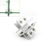 Pince combinée en alliage d'aluminium pour verre de type croix, clip de fixation de cloison d'armoire, clipé 8-10mm, clipé de type croix 8-10mm
