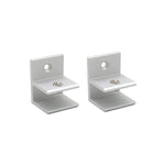 10 pièces pince de fixation combinée en alliage d'aluminium de type F pour verre, clip de fixation de cloison d'armoire, taille : S, clipsé 5-10mm, type F, S, clipsé 5-10mm