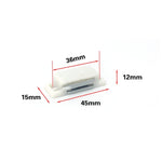 50 pcs ventouses magnétiques en plastique solides pour porte d'armoire, armoire, bibliothèque, accessoires pour la maison, Taille : S, S