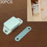 30 pcs ventouses magnétiques en plastique solides pour porte d'armoire, armoire, bibliothèque, accessoires pour la maison, Taille : M, M