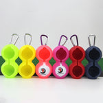 2 manchons de protection en silicone pour golf à double balle, 2 manchons noirs, 2 manchons jaune vif, 2 manchons roses, 2 manchons bleu foncé, 2 manchons verts, 2 manchons rouges, 2 manchons rouge rose, 2 manchons jaunes