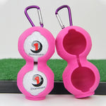 2 manchons de protection en silicone pour golf à double balle, 2 manchons noirs, 2 manchons jaune vif, 2 manchons roses, 2 manchons bleu foncé, 2 manchons verts, 2 manchons rouges, 2 manchons rouge rose, 2 manchons jaunes