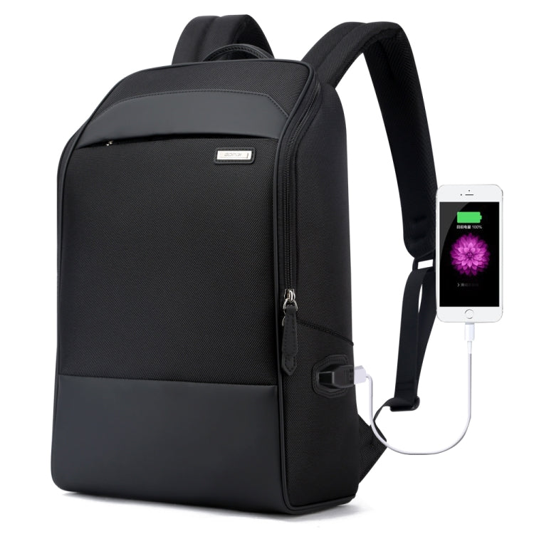 Sac à dos professionnel Bopai 751-006881 anti-vol, étanche, grande capacité, double épaule, avec port de chargement USB, Taille : 30x14x44cm, 751-006881