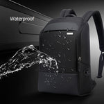 Sac à dos professionnel Bopai 751-006881 anti-vol, étanche, grande capacité, double épaule, avec port de chargement USB, Taille : 30x14x44cm, 751-006881