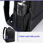 Sac à dos professionnel Bopai 751-006881 anti-vol, étanche, grande capacité, double épaule, avec port de chargement USB, Taille : 30x14x44cm, 751-006881