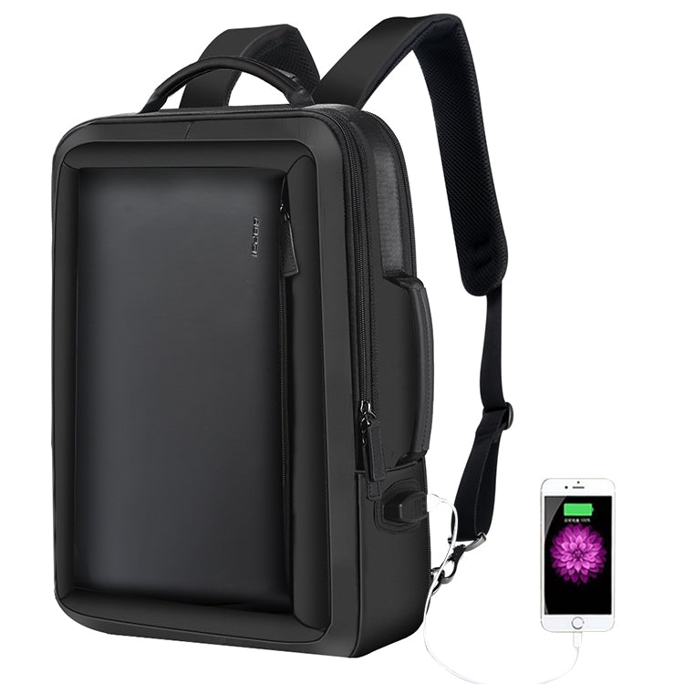 Sac à dos d'affaires décontracté Bopai 751-006551 grande capacité, respirant, avec interface USB externe, Taille : 30 x 12 x 44cm, 751-006551