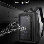 Sac à dos d'affaires décontracté Bopai 751-006551 grande capacité, respirant, avec interface USB externe, Taille : 30 x 12 x 44cm, 751-006551