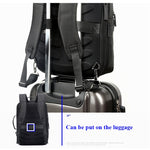 Sac à dos d'affaires décontracté Bopai 751-006551 grande capacité, respirant, avec interface USB externe, Taille : 30 x 12 x 44cm, 751-006551