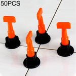 50 pièces de clips niveleurs dispositif de nivellement aides de positionnement pour pose de carrelage, aides de positionnement