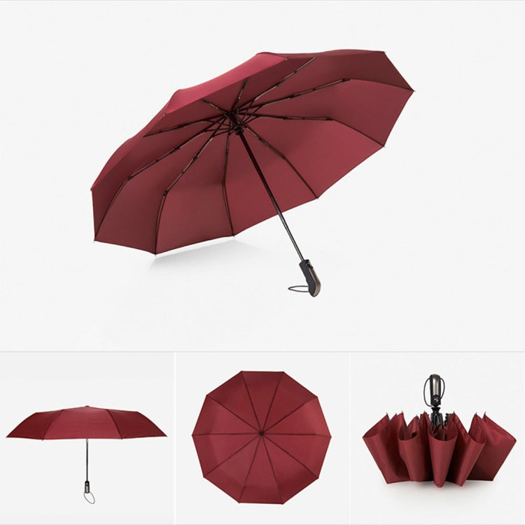 Parapluie automatique léger portable pliant trois volets étanche anti-UV