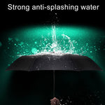 Parapluie automatique léger portable pliant trois volets étanche anti-UV
