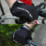 Gants de vélo demi-doigts BaseCamp BC-204 en Lycra, taille : L, taille : L
