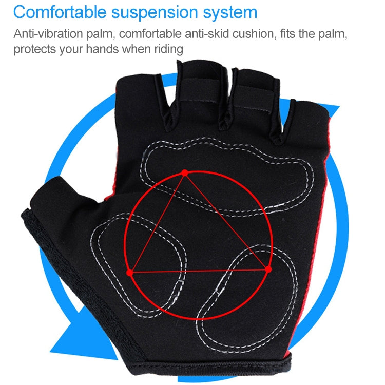 Gants de vélo demi-doigts BaseCamp BC-204 en Lycra, taille : L, taille : L