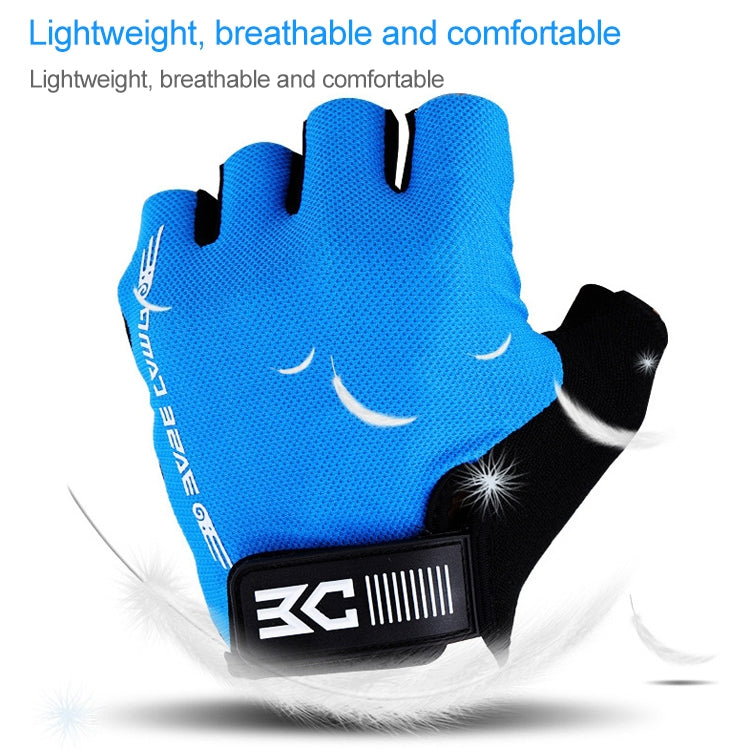 Gants de vélo demi-doigts BaseCamp BC-204 en tissu Lycra, taille : XL, taille : XL