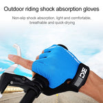 Gants de vélo demi-doigts BaseCamp BC-204 en tissu Lycra, taille : XL, taille : XL