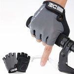 Gants de vélo demi-doigts BaseCamp BC-204 en tissu Lycra, taille : XL, taille : XL