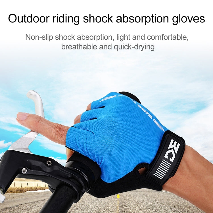 Gants de vélo demi-doigts BaseCamp BC-204 en tissu Lycra, taille : XL, taille : XL