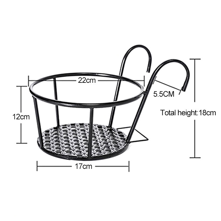 Étagères pour plantes en pot en métal ferreux, support suspendu pour pots de fleurs