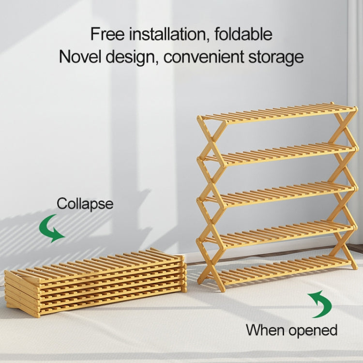 4-Layer Balcony Living Room Collapsible Solid Wood Flower Stand Potted Planting Shelves, Length: 50cm, 50cm 4-Layer