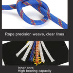 Corde auxiliaire d\'escalade corde statique corde de sécurité de sauvetage, Longueur : 20m Diamètre : 10mm, Longueur : 20m Diamètre : 10mm