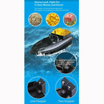 Bateau Amorçeur Télécommandé Multifonction D13C Double Réservoir pour la Pêche, D13C