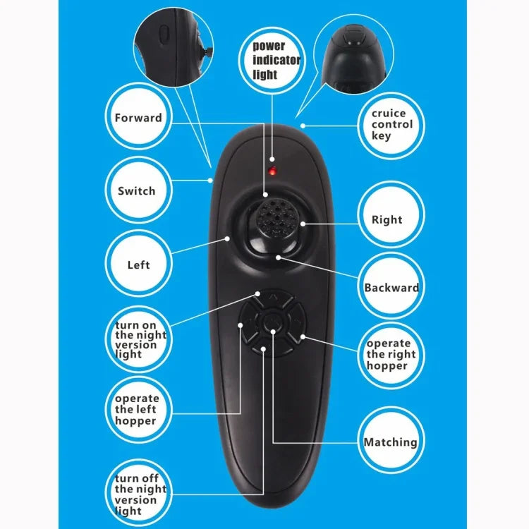 Bateau Amorçeur Télécommandé Multifonction D13C Double Réservoir pour la Pêche, D13C