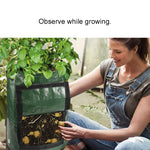 Sacs de plantation de pommes de terre PE 10 gallons Sacs de culture pour légumes Fournitures agricoles et de jardin, Taille : 35cm x 50cm, 35cm x 50cm