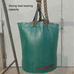 Sacs de jardin en PP pour feuilles mortes, sacs à déchets verts de 500 L, taille : 80 cm x 100 cm, 500 L