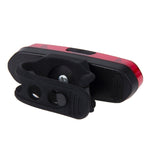 Feu arrière de vélo LED bicolore détachable rechargeable USB AQY-096 IPX4, blanc & rouge, bleu & rouge