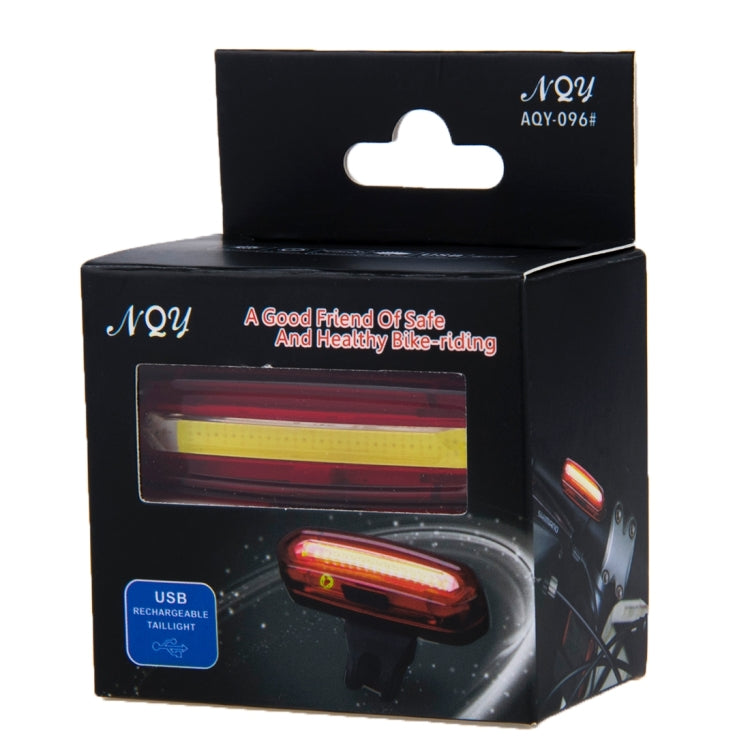 Feu arrière de vélo LED bicolore détachable rechargeable USB AQY-096 IPX4, blanc & rouge, bleu & rouge