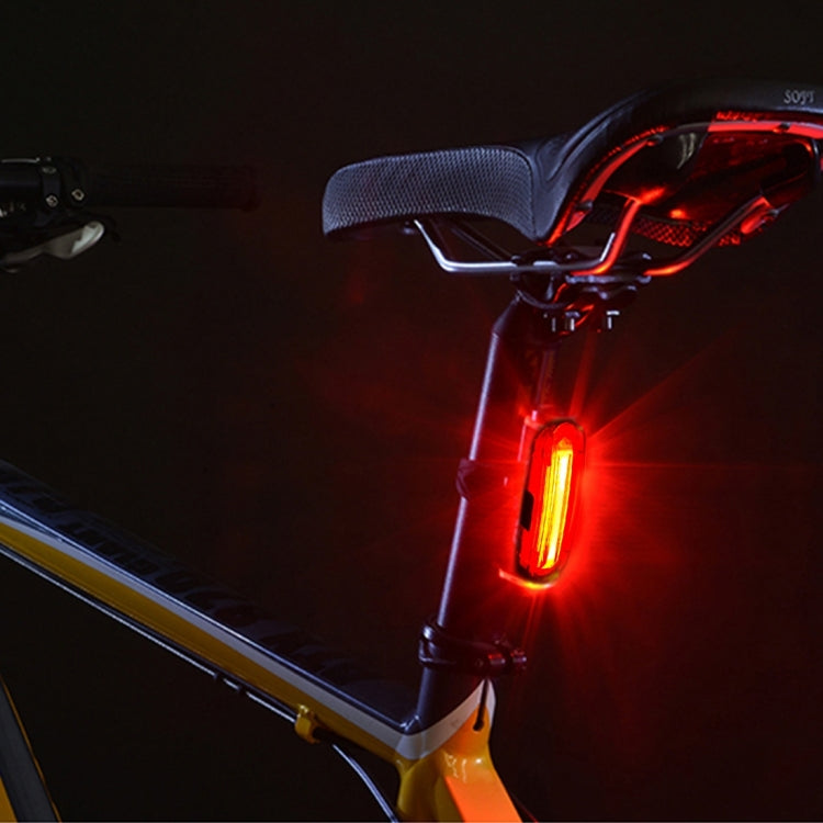 Feu arrière de vélo LED bicolore détachable rechargeable USB AQY-096 IPX4, blanc & rouge, bleu & rouge