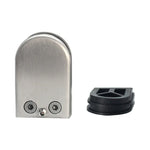 Pince de fixation pour rambarde en verre ou planche en bois, en acier inoxydable 201, 5-8 mm, fond incurvé concave, finition polie mate