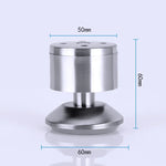 Pied de meuble canapé colonne épaissie en acier inoxydable brossé, hauteur : 60mm, 60mm