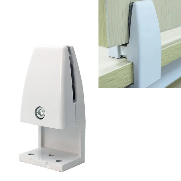 Clip de fixation d'écran de bureau en alliage d'aluminium en forme de L (blanc), Forme L (blanc)