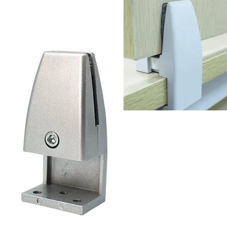 Clip de fixation d'écran de bureau en alliage d'aluminium en forme de L (argent), Forme L (argent)