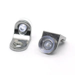 100 PCS Support de plaque ventouse rond en alliage de zinc épaissi avec couche brillante, D, Poids : 4,2g, Rond, D