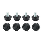 100 PCS Tampon de pied réglable Support de vis pour meuble, M6x12, M6x12