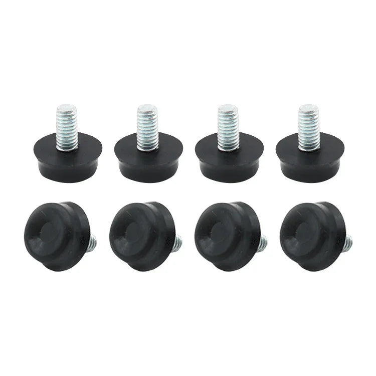 100 PCS Tampon de pied réglable Support de vis pour meuble, M6x12, M6x12